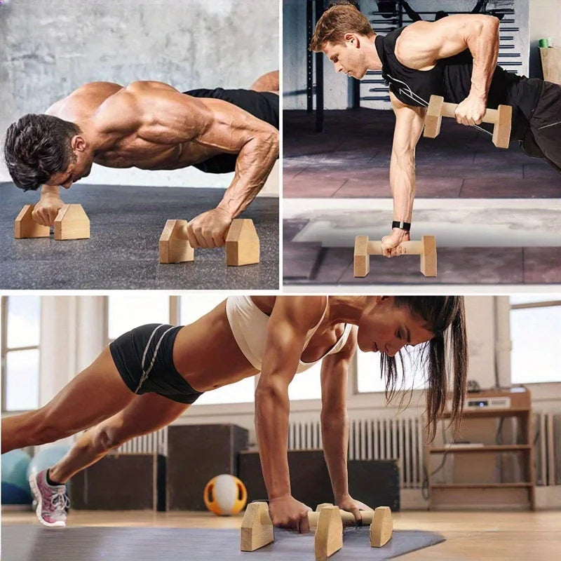 A Must-Have Wooden Push up Stand for Fitness, Suitable for Home Training and Gyms, Fitness Equipment