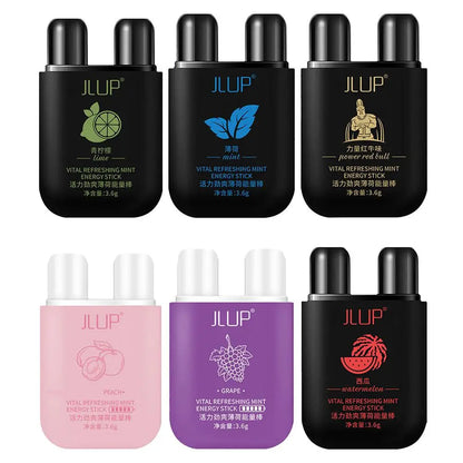 6 Scents Double Hole Energizing Energy Bar Aromatherapy Nasal Inhaler Energy Vapors Stick Aromatherapy Stick Stimulating Scent