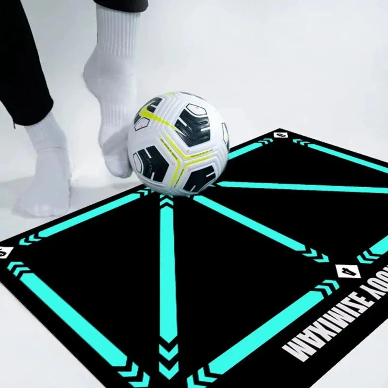 90Cm Football Training Mat Durable Non Slip Foldable Kids Adults Dribble Training Mat Football Training Indoor Ourdoor Equipment