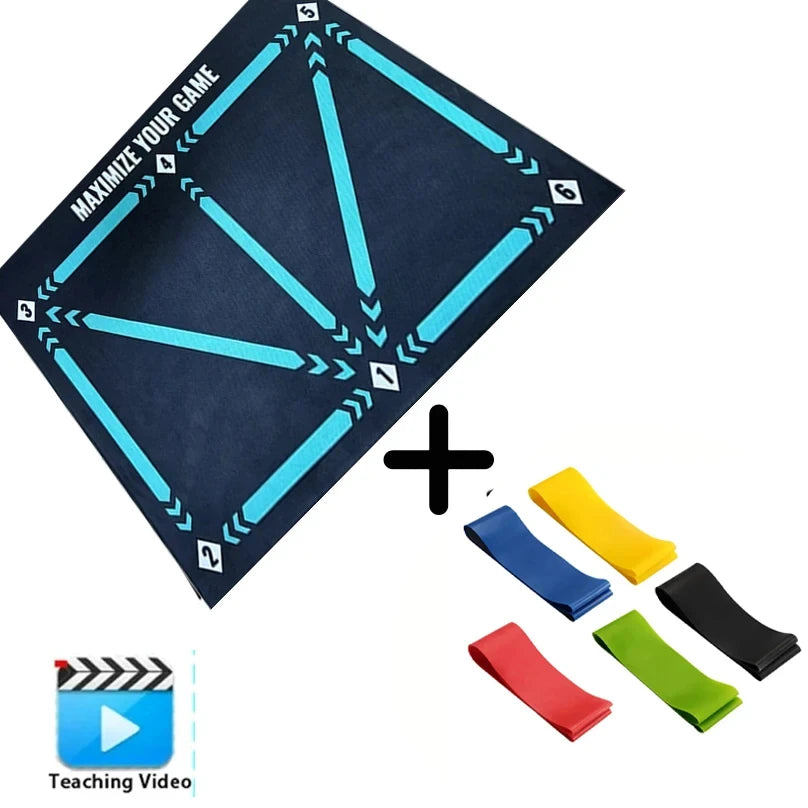 90Cm Football Training Mat Durable Non Slip Foldable Kids Adults Dribble Training Mat Football Training Indoor Ourdoor Equipment