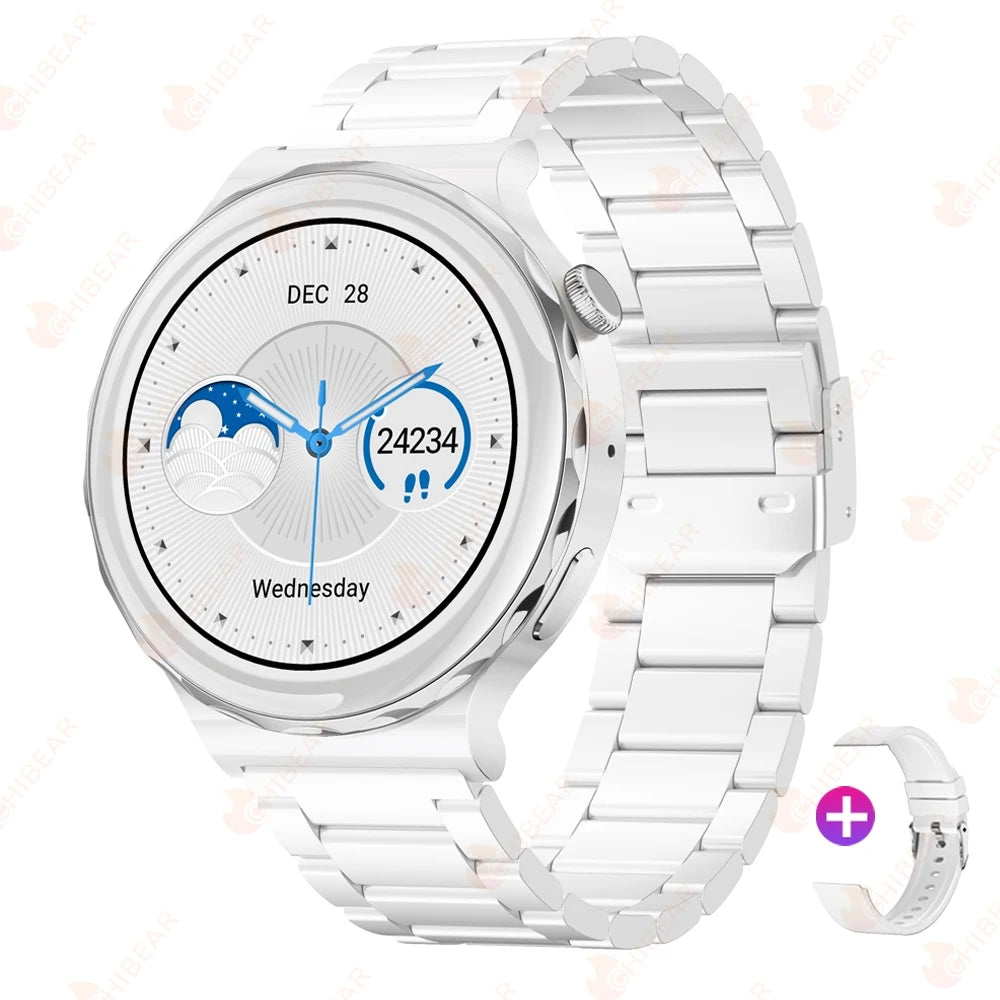 2024 New Fashion Women Smart Watch Heart Rate GPS Sport Fitness Watch Waterproof Voice Calling Smart Watch for Huawei Watch GT3