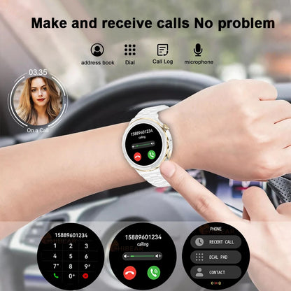 2024 New Fashion Women Smart Watch Heart Rate GPS Sport Fitness Watch Waterproof Voice Calling Smart Watch for Huawei Watch GT3