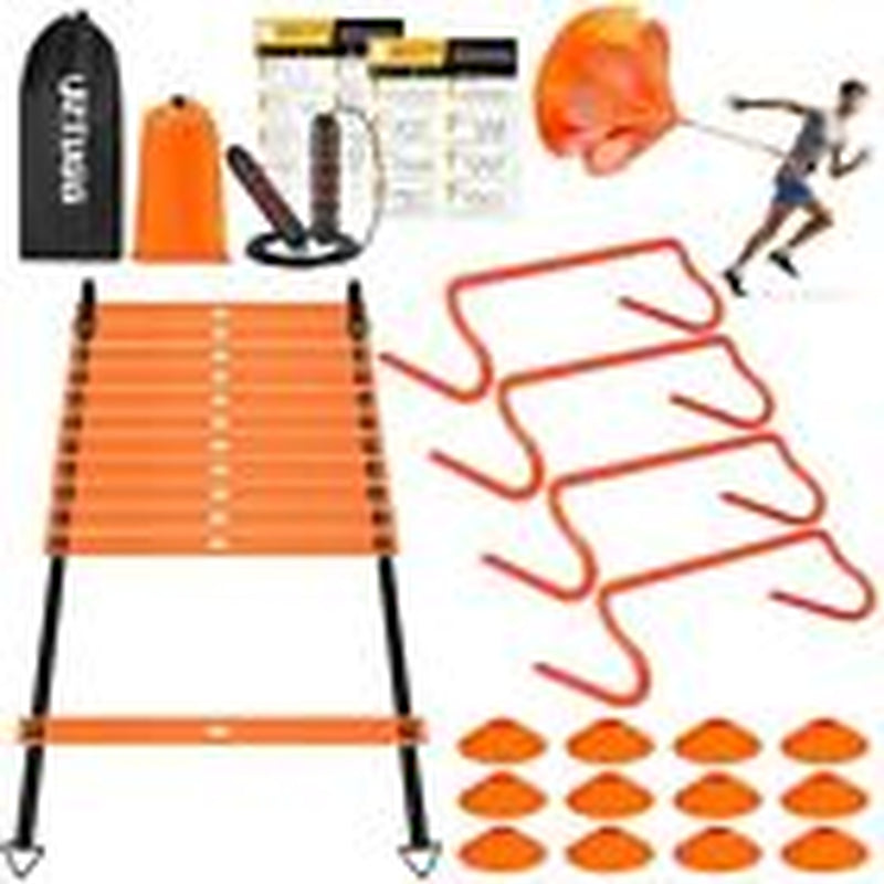 Soccer Training Equipment, Speed Agility Training Equipment for Kids 1-Orange