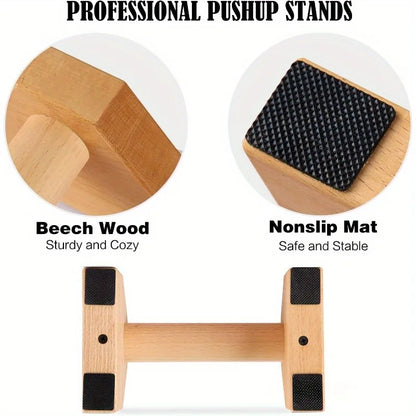 A Must-Have Wooden Push up Stand for Fitness, Suitable for Home Training and Gyms, Fitness Equipment