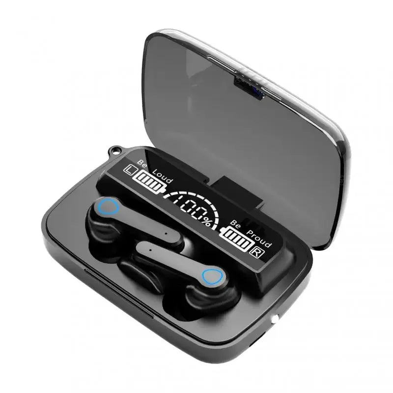 New M19 TWS Bluetooth Headphones 9D High Fidelity Wireless Headphones Touch IPX7 Waterproof Digital Display Headphones