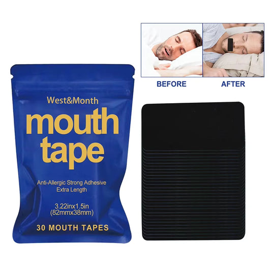 30Pcs anti Snoring Mouth Tape Sleeping Keep Mouth Close Prevent Snoring Gentle Sleep Strip Home Travel Mouth Tape for Sleeping