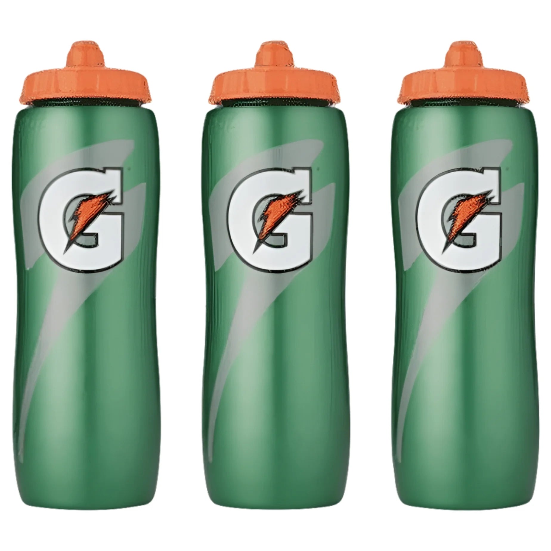 BPA Free 32 Oz Green Plastic Water Bottle 3 Count