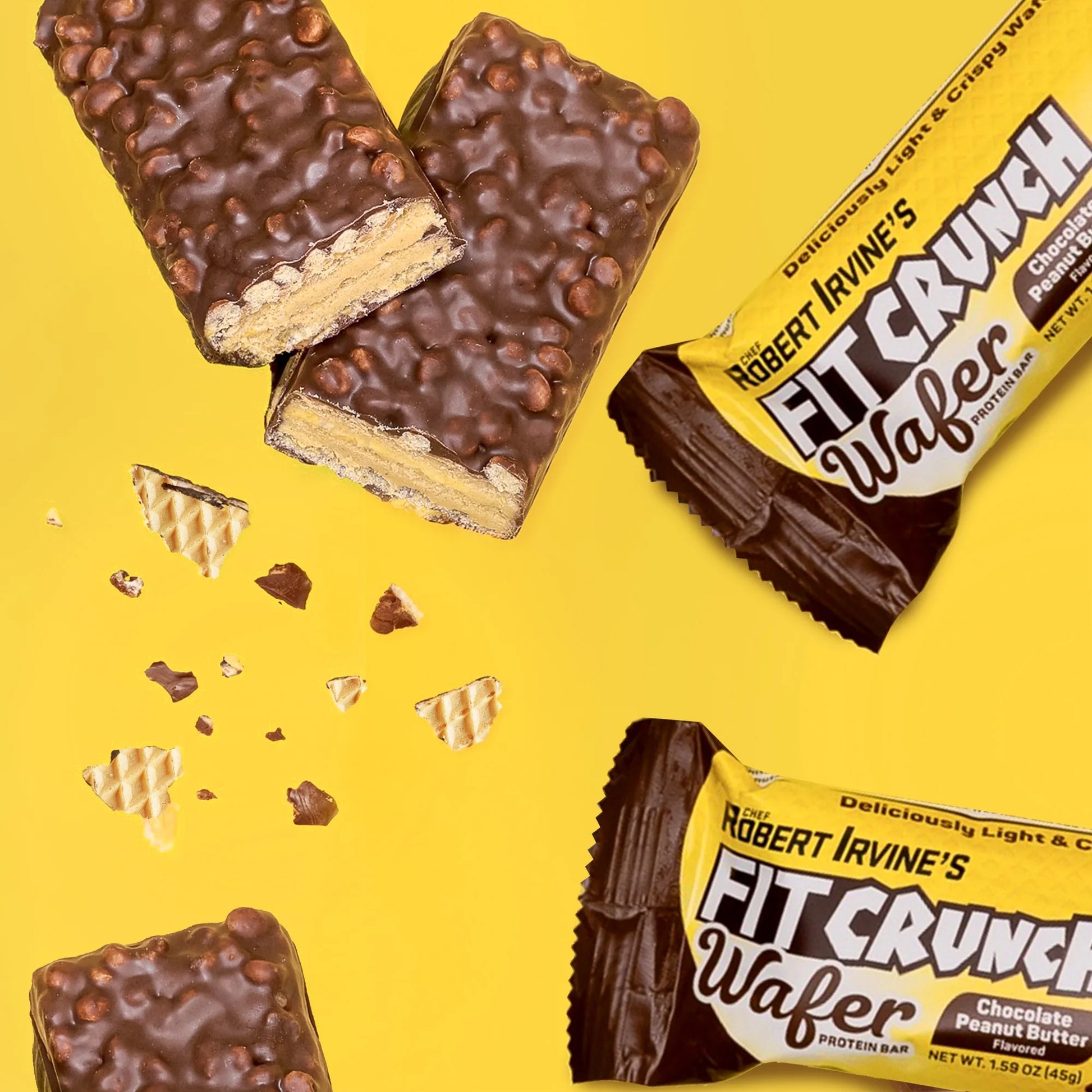 (3 Pack)  Peanut Butter WAFER Protein Bar, 16G, 5Ct