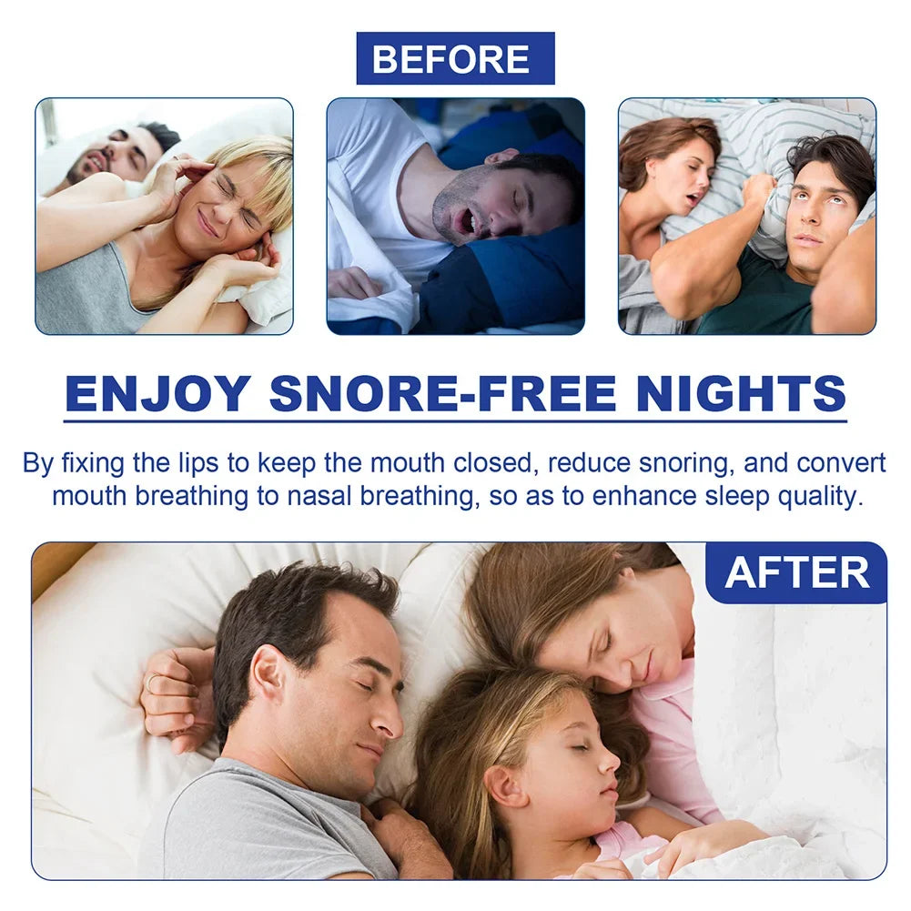 30Pcs anti Snoring Mouth Tape Sleeping Keep Mouth Close Prevent Snoring Gentle Sleep Strip Home Travel Mouth Tape for Sleeping