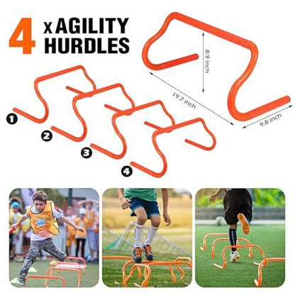 Soccer Training Equipment, Speed Agility Training Equipment for Kids 1-Orange