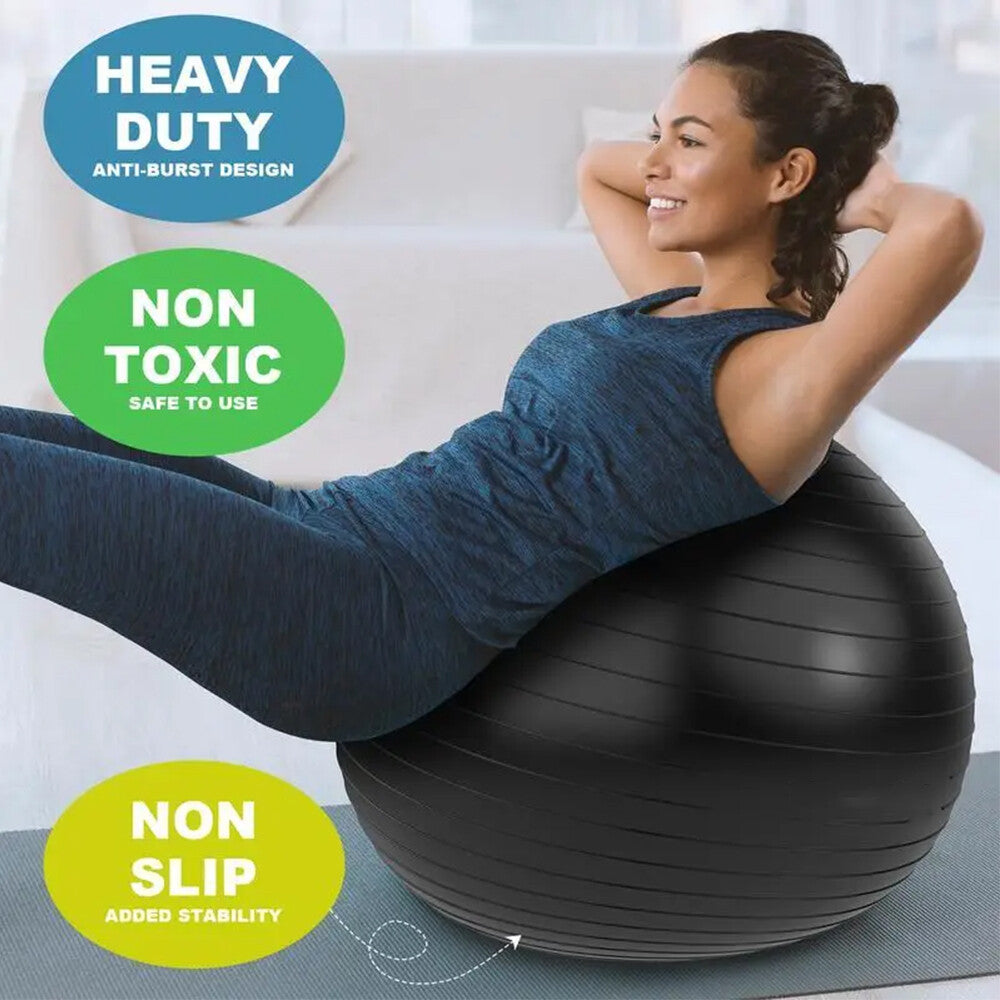 Exercise Ball Yoga Ball Extra Thick Non-Slip Workout Ball US 22''-26''