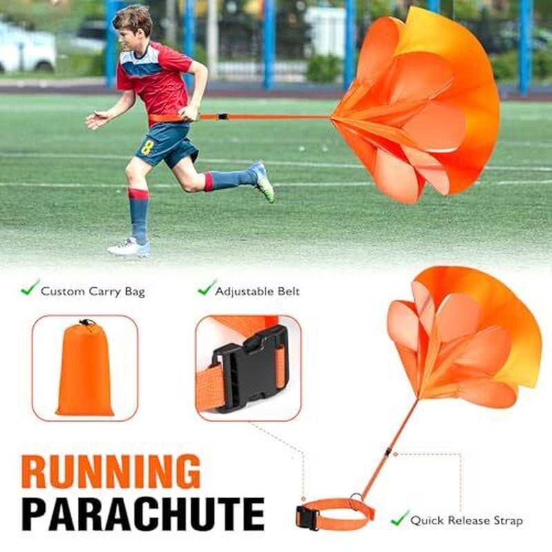 Soccer Training Equipment, Speed Agility Training Equipment for Kids 1-Orange