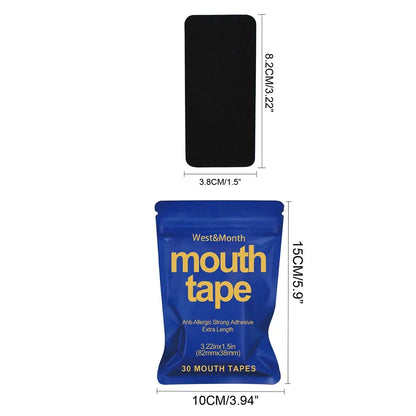 30Pcs anti Snoring Mouth Tape Sleeping Keep Mouth Close Prevent Snoring Gentle Sleep Strip Home Travel Mouth Tape for Sleeping