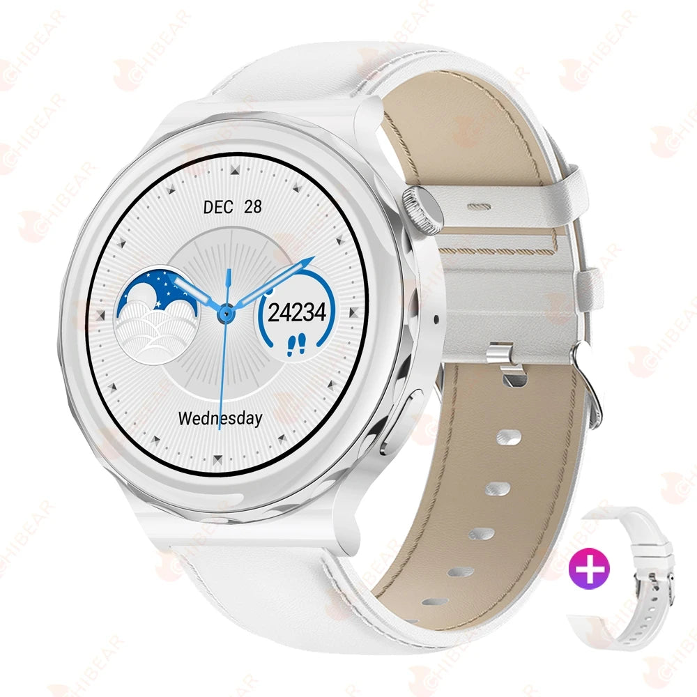 2024 New Fashion Women Smart Watch Heart Rate GPS Sport Fitness Watch Waterproof Voice Calling Smart Watch for Huawei Watch GT3
