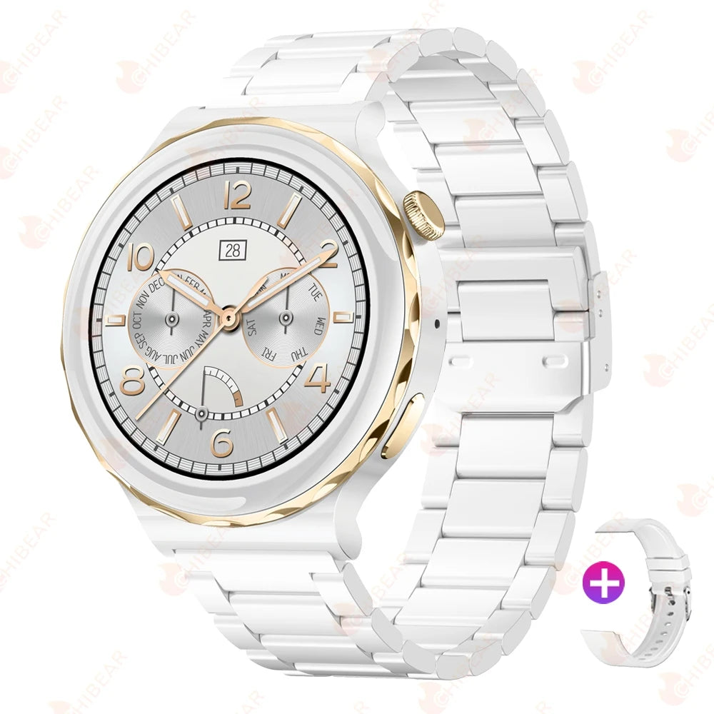 2024 New Fashion Women Smart Watch Heart Rate GPS Sport Fitness Watch Waterproof Voice Calling Smart Watch for Huawei Watch GT3