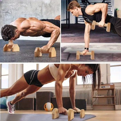 A Must-Have Wooden Push up Stand for Fitness, Suitable for Home Training and Gyms, Fitness Equipment