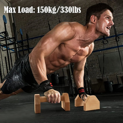 A Must-Have Wooden Push up Stand for Fitness, Suitable for Home Training and Gyms, Fitness Equipment