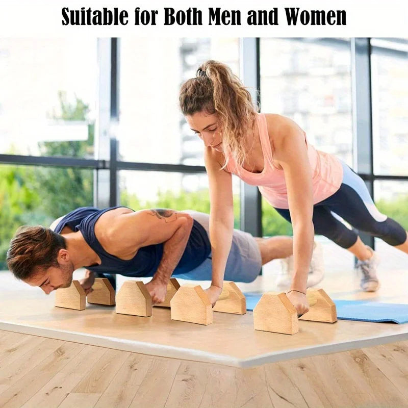 A Must-Have Wooden Push up Stand for Fitness, Suitable for Home Training and Gyms, Fitness Equipment