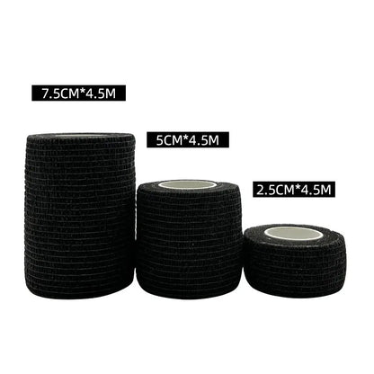 1/3/6/20PCS Black Self Adhesive Bandages Cohesive Elasticity Breathable Waterproof Bandages Sports Tape Wrist Ankle First Aid